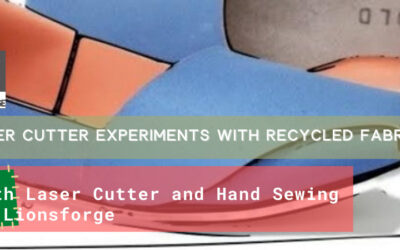 Laser Cutter experiments on recycled fabrics